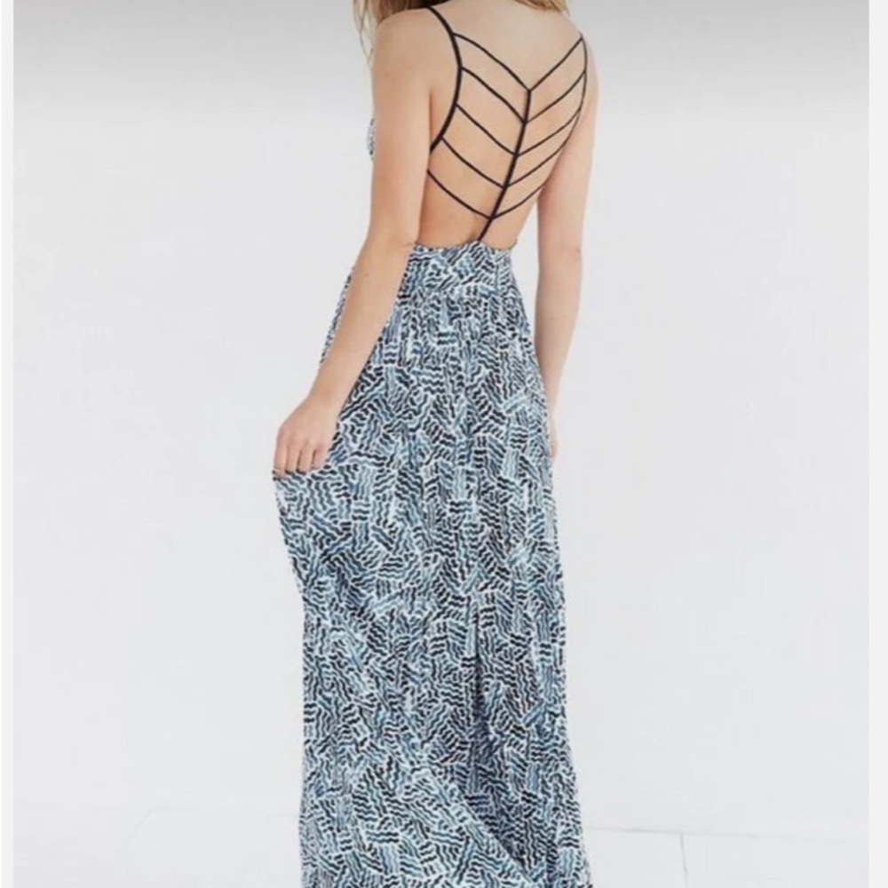 Urban Outfitters Silence + Noise Blue Maxi Dress Size XS